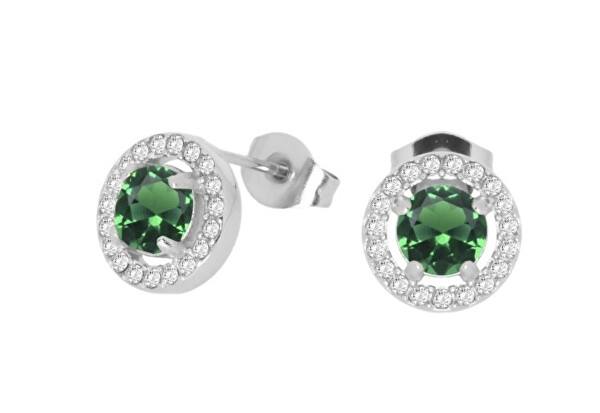 Půvabné ocelové náušnice se zirkony Essential LJ2274