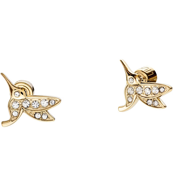 Eleganti orecchini placcati in oro Colibrì Teen LJ1884