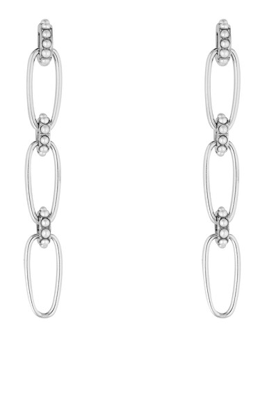 Cercei eleganți din oțel cu perle Brilliant LJ1837