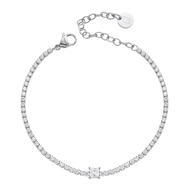 Třpytivý tenisový náramek s krystaly LJ3031