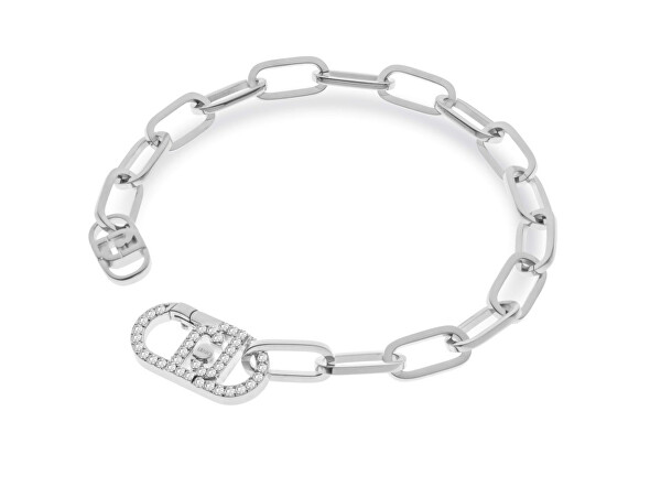 Bracciale inconfondibile in acciaio con cristalli Fashion LJ2618