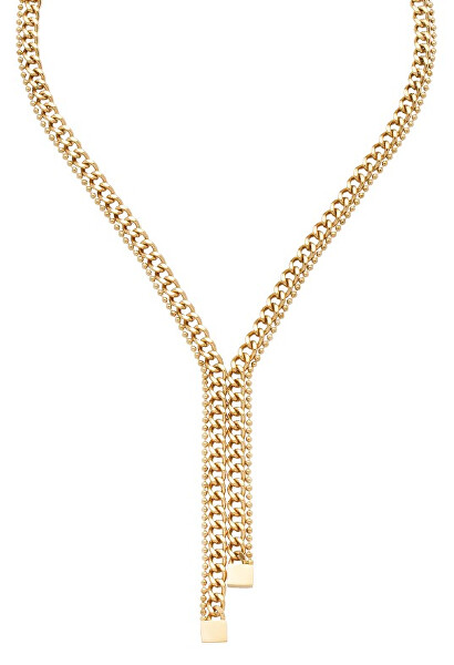 Výrazný pozlacený náhrdelník pro ženy LJ2989