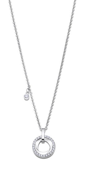 Elegantní ocelový náhrdelník se zirkony Woman Basic LS2176-1/1