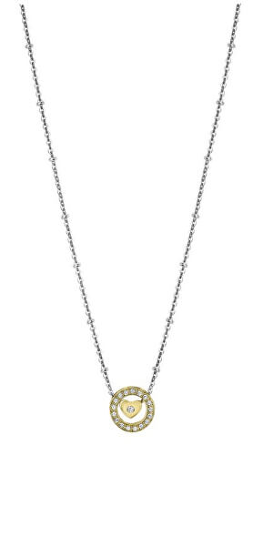 Oceľový bicolor náhrdelník so zirkónmi Urban Woman LS2125-1 / 2