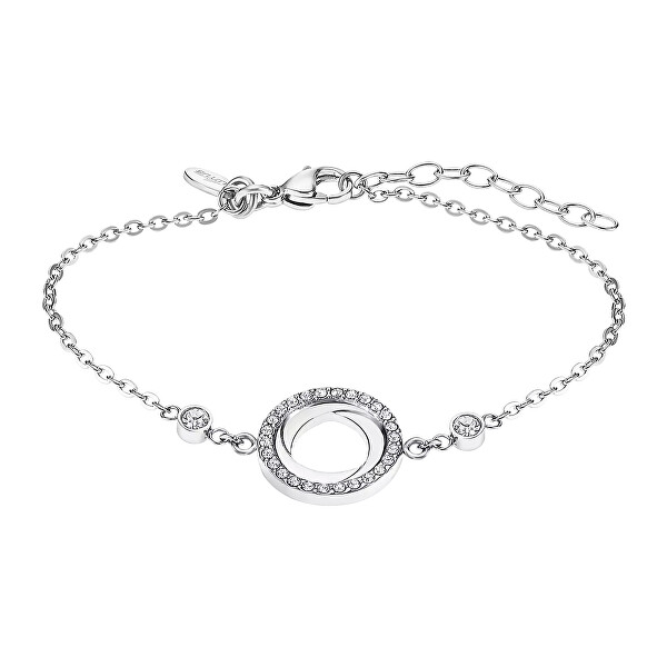 Ocelový náramek se třpytivým přívěskem Woman Basic LS2176-2/1