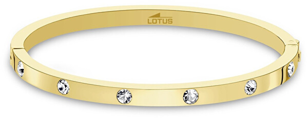 Massives vergoldetes Armband mit Kristallen  LS1846
