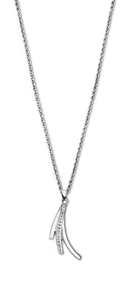 Půvabný ocelový náhrdelník se zirkony Woman Basic LS1949-1/1