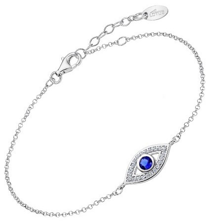 Stříbrný náramek s čirými zirkony Oko Mystic LP1971-2/1