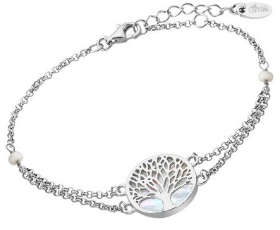 Elegantes Silberarmband Baum des Lebens mit Perlmutt LP1678-2 / 1