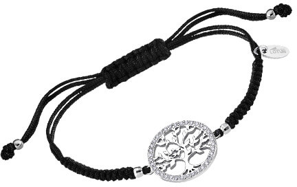 Modernes Kabbala-Armband mit silbernem hängendem Baum des Lebens LP1746-2 / 2