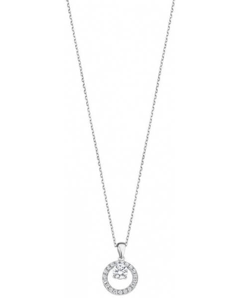 Okouzlující stříbrný náhrdelník s čirými zirkony LP3080-1/1