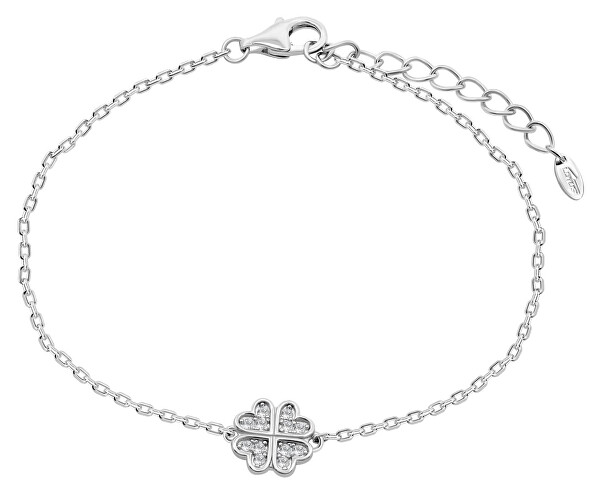 Originální stříbrný náramek Čtyřlístek Mystic LP3052-2/1