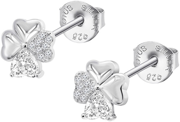 Stříbrné náušnice čtyřlístky Mystic LP3851-4/1