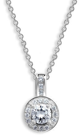 Půvabný stříbrný náhrdelník WAIYS-P (řetízek, přívěsek)