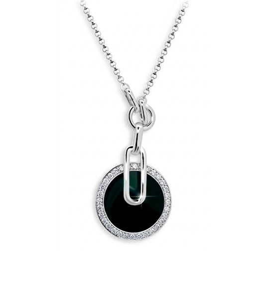 Originálny strieborný náhrdelník so zirkónmi JA51474CZ