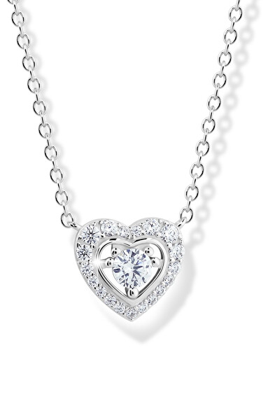Charmante Silberkette mit Herzen M43082