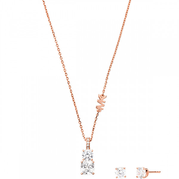 Parure di gioielli in argento MKC1545AN791 (orecchini, catena con pendente)