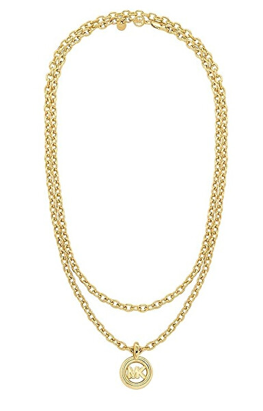 Dlouhý pozlacený řetízek Kors MK MKJ8500710