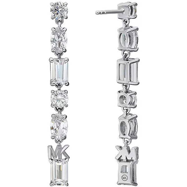 Luxus ezüst fülbevaló cirkónium kövekkel Premium MKC1662CZ040
