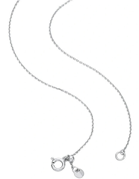 Třpytivý stříbrný náhrdelník se zirkony Premium MKC1822040