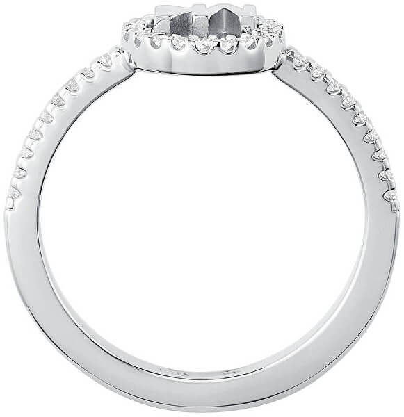 Luxusný strieborný prsteň so zirkónmi MKC1250AN040