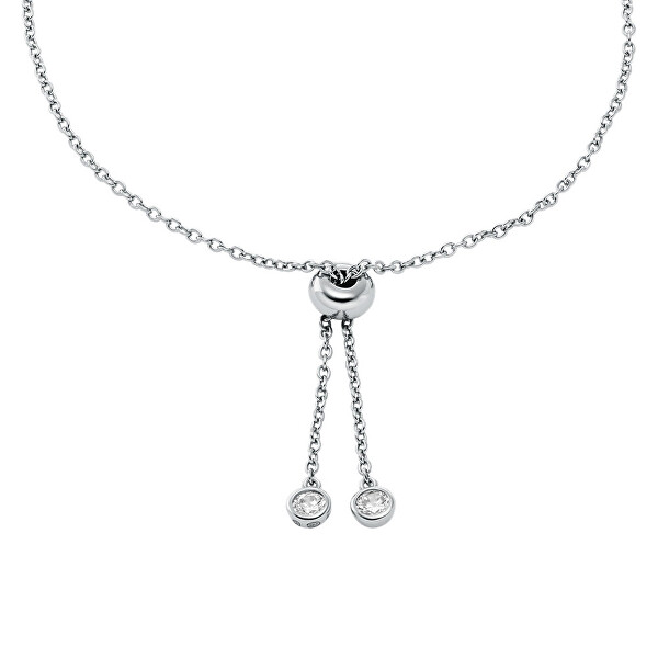 Módní stříbrný náramek s kubickými zirkony Kors MK MKC1828040