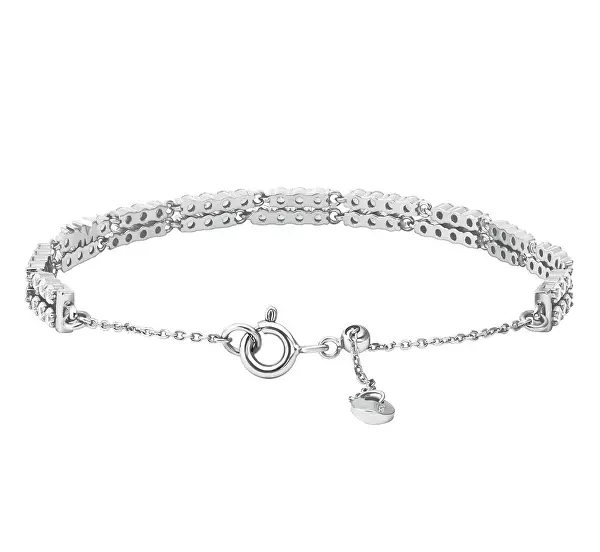 Nádherný stříbrný náramek se zirkony Premium MKC1812040