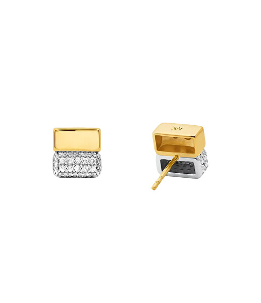 Originální bicolor náušnice se zirkony Brilliance MKC1754CZ931