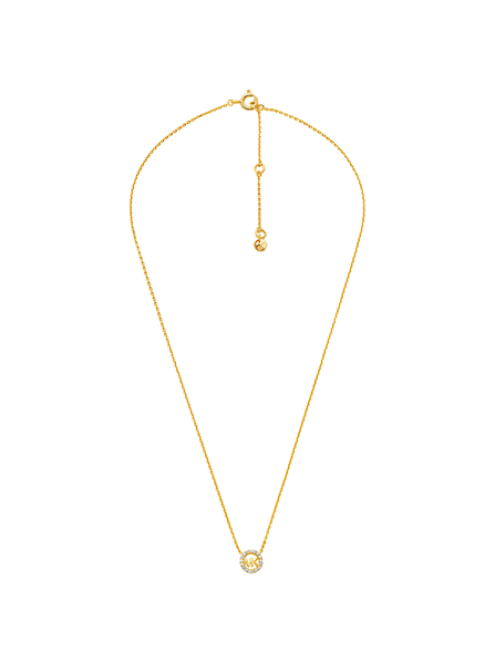 Pozlacená souprava luxusních šperků MKC1837SET (náhrdelník, náušnice)