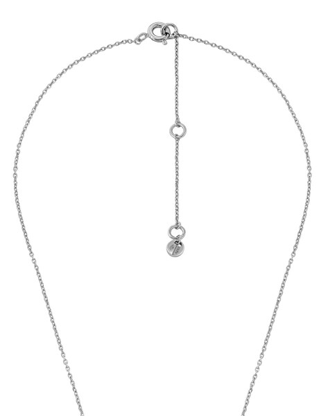 Slušivý strieborný náhrdelník so zirkónmi MKC1660CZ040