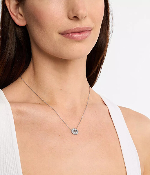 Elegantní stříbrný náhrdelník se zirkony Kors MK MKC1826040