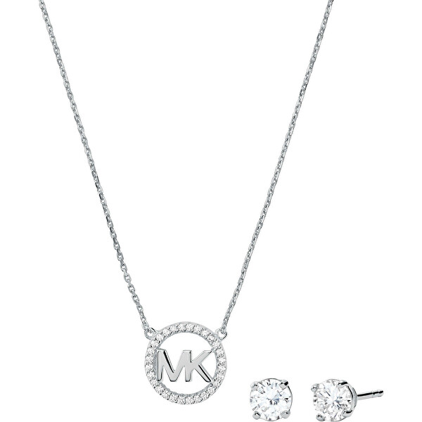 Strieborná súprava šperkov MKC1260AN040 (náhrdelník, náušnice)