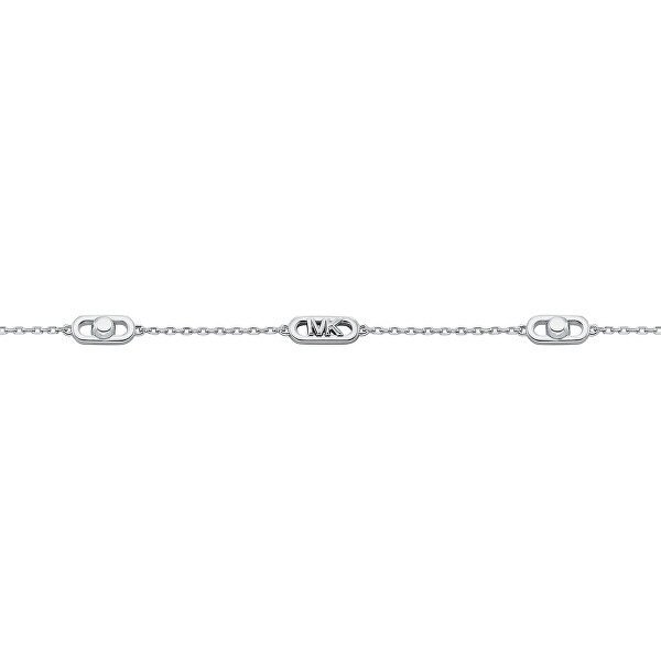 Slušivý stříbrný náhrdelník Astor Link MKC173200040
