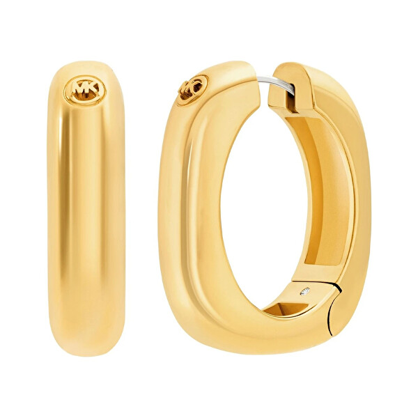 Pozlacené oválné náušnice Premium MKJ8603710