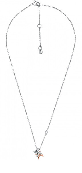 Ezüst bicolor nyaklánc logóval Premium MKC1537AN931 (lánc, medál)