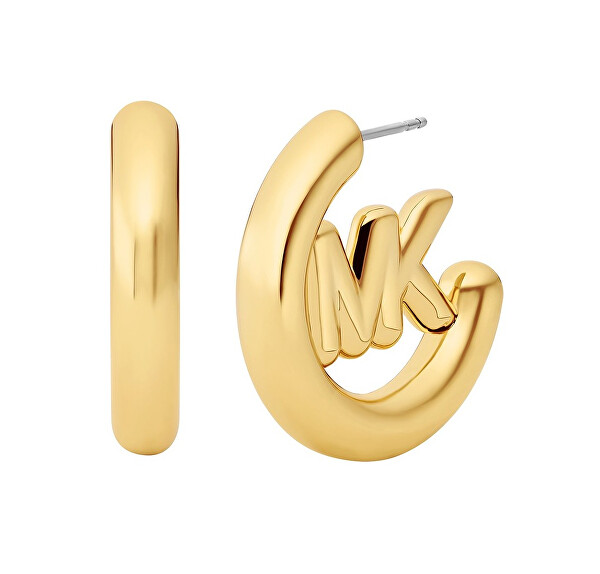 Výrazné pozlacené kruhy Kors MK MKJ8509710