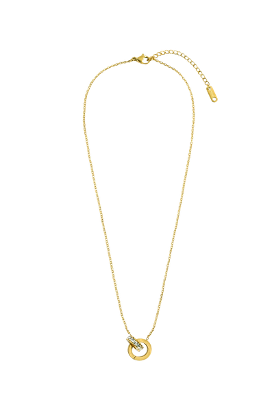 Dámský pozlacený náhrdelník Majestic Gold MCN260741G