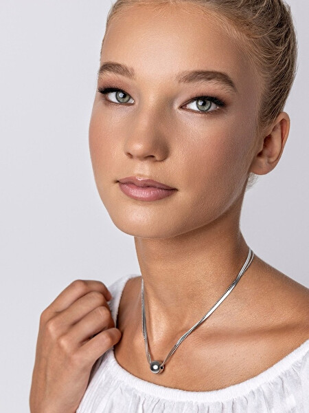 Dvojitý ocelový náhrdelník Skye Silver Necklace MCN24001S