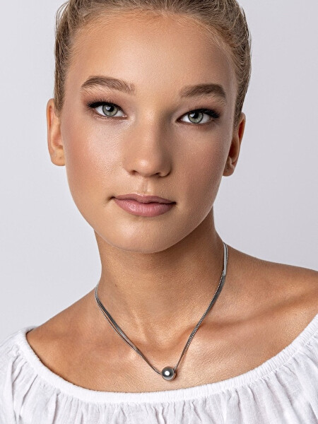 Dvojitý ocelový náhrdelník Skye Silver Necklace MCN24001S