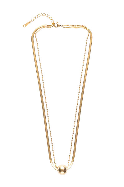 Dvojitý pozlacený náhrdelník Skye Gold Necklace MCN24001G