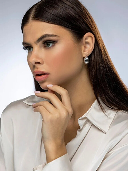 Masivní ocelové náušnice Sabrina Silver Earrings MCE23157S