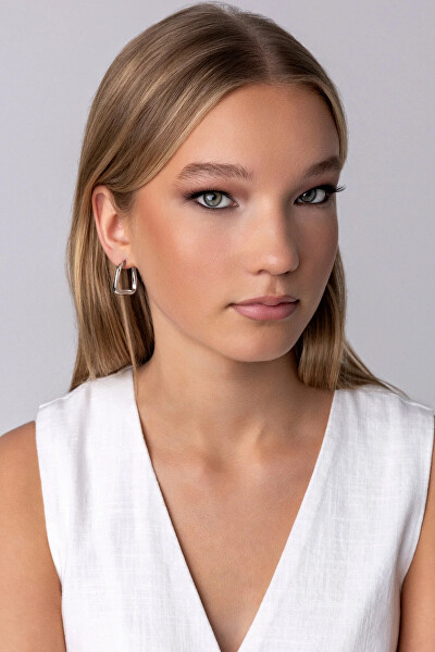 Moderní ocelové náušnice Kate Silver Earrings MCE250267S