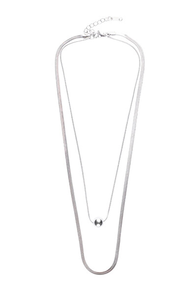 Módní ocelový náhrdelník Luna Silver Necklace MCN250257S