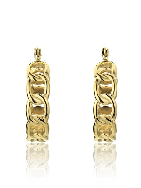 Cercei de modă placați cu aur Dream White Earrings MCE23107G
