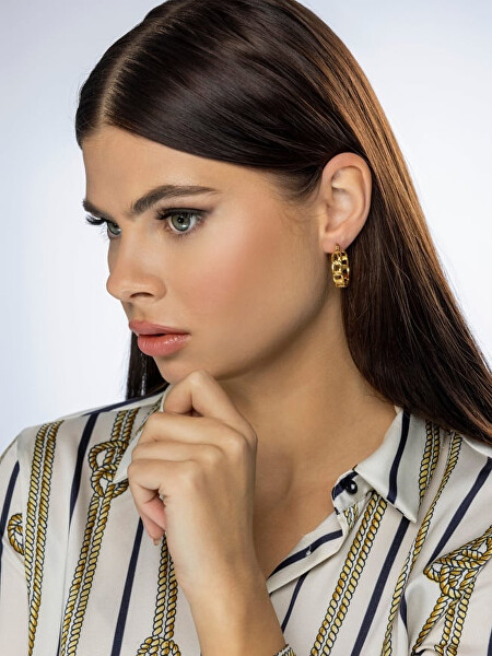 Modische vergoldete Ohrringe Dream White Earrings MCE23107G