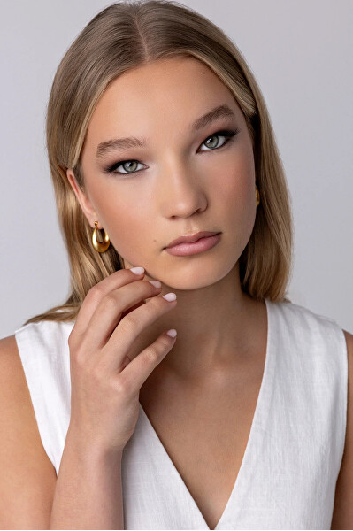 Módní pozlacené náušnice Isla Gold Earrings MCE250265G