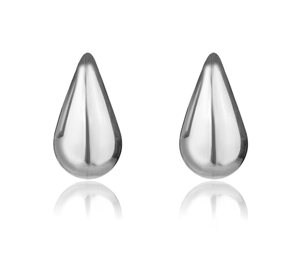 Nadčasové ocelové náušnice Tear Drop MCE24033S