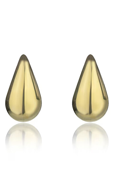 Nadčasové pozlacené náušnice Tear Drop MCE24033G