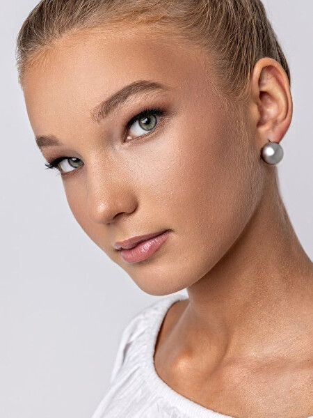 Ocelové náušnice Carter Silver Earrings MCE24036S