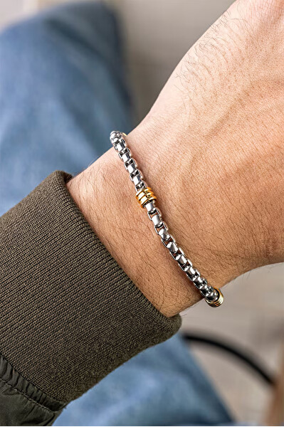 Ocelový bicolor náramek pro muže MCGB5072SG